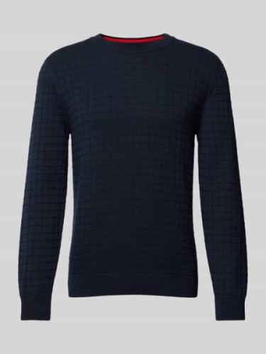 Gebreide pullover met structuurmotief, model 'Scoult'