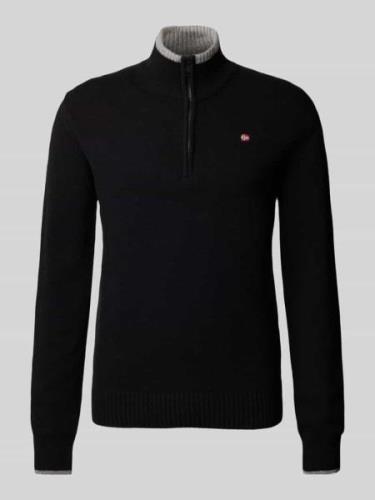 Gebreide pullover met logostitching, model 'DAIN'