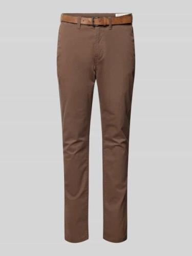 Slim fit chino met riem