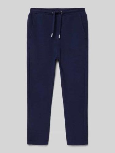 Regular fit sweatpants met structuurmotief