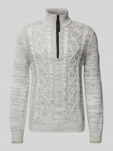 Gebreide pullover met ribboorden