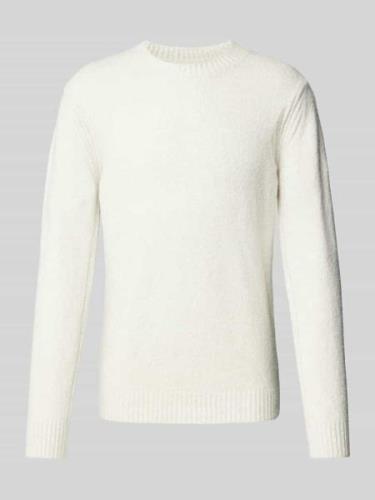 Gebreide pullover met ronde hals, model 'ZAC'