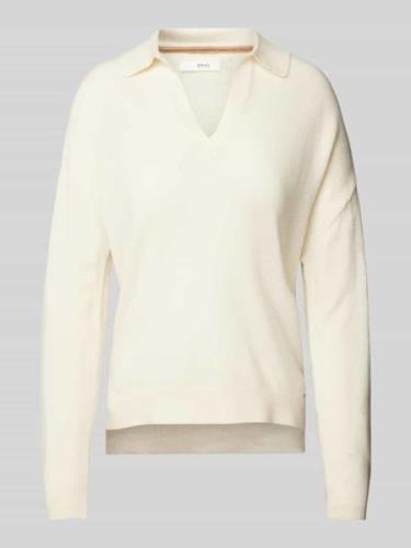 Gebreide pullover met labeldetail, model 'LILLIAN'