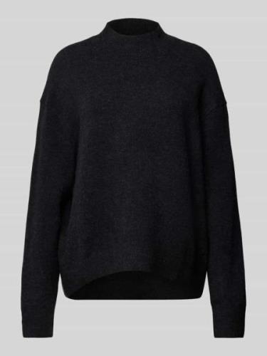 Gebreide pullover met opstaande kraag