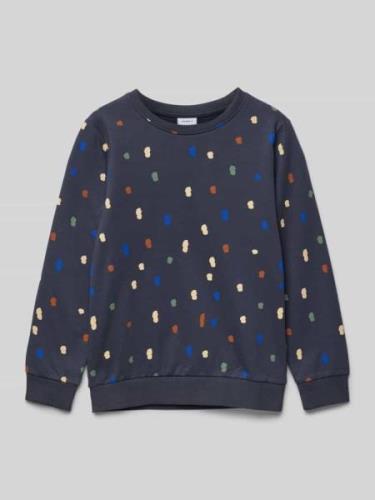 Sweatshirt met ribboorden, model 'NENNO'