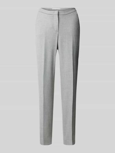 Slim fit stoffen broek in verkorte pasvorm, model 'DORO'