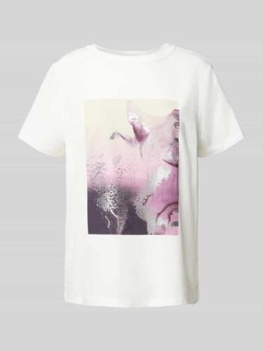 T-shirt met labelprint