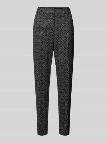 Slim fit stoffen broek met steekzakken