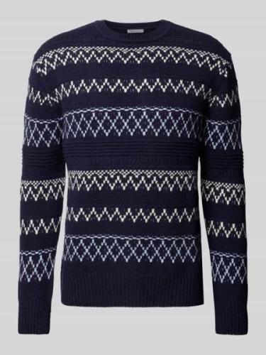 Gebreide pullover met ronde hals