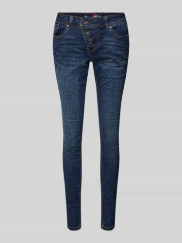 Skinny fit jeans met viscose, model 'Malibu'