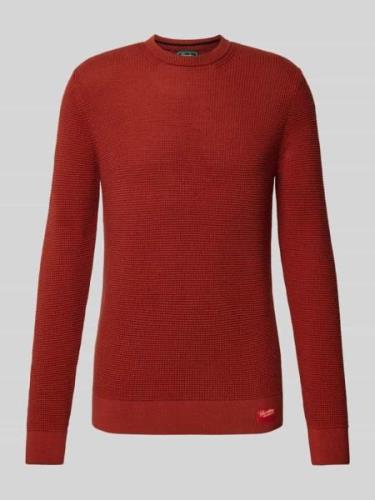 Gebreide pullover met ronde hals