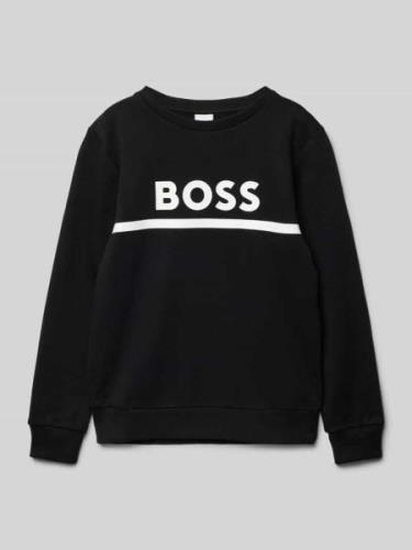 Sweatshirt met labelprint