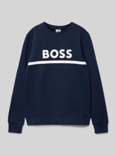 Sweatshirt met labelprint