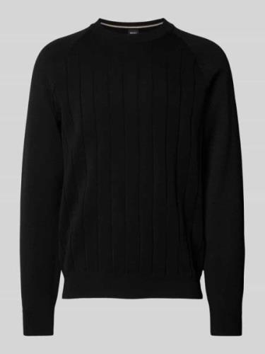 Gebreide pullover van scheerwolmix, model 'Belugo'