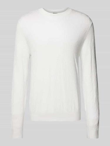 Gebreide pullover met ronde hals