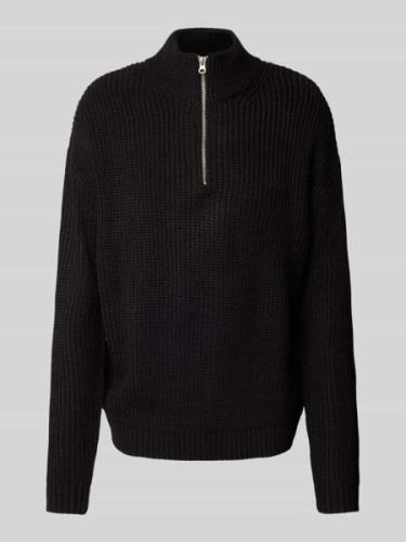 Gebreide pullover met ribboorden