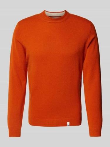 Gebreide pullover met labeldetails