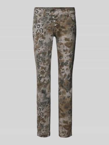 Slim fit jeans in verkorte pasvorm, model 'Malibu'