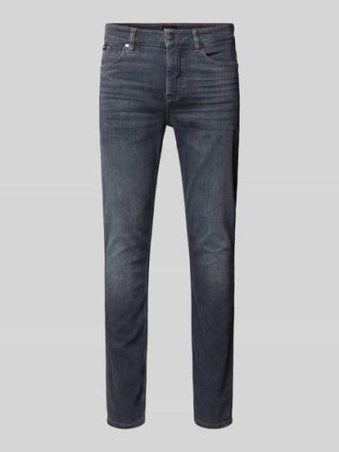 Slim fit jeans in labeldetail, model 'Delaware'