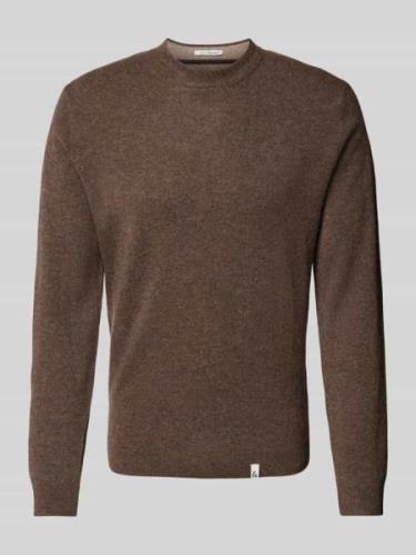 Gebreide pullover met labeldetails