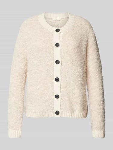 Bouclé cardigan met wol