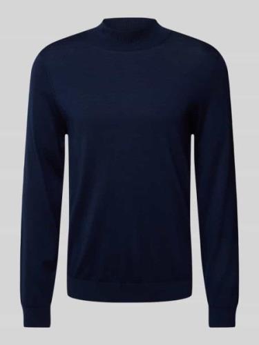 Gebreide pullover met opstaande kraag, model 'TRAY'