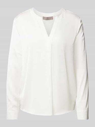 Slim fit blouse met tuniekkraag