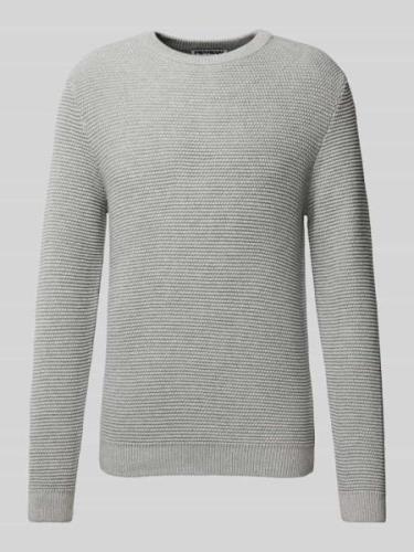 Gebreide pullover met ronde hals