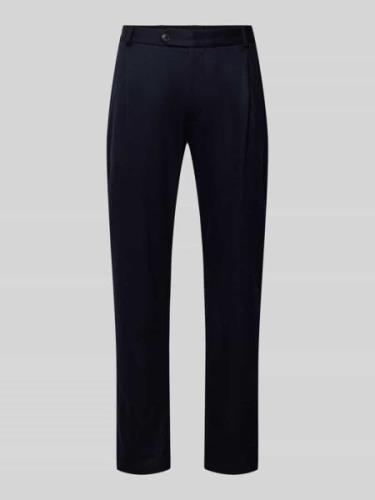 Regular fit pantalon van pure wol