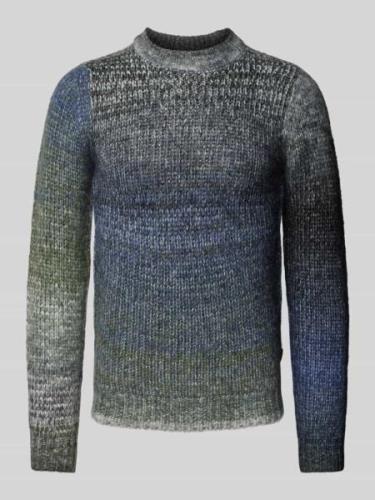 Gebreide pullover met ribboorden