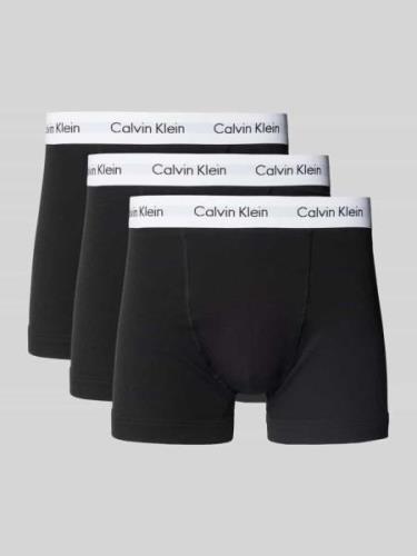 Boxershort met band met label in een set van 3 stuks