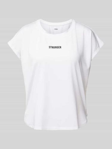 T-shirt met labelprint