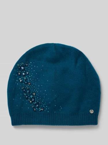 Beanie met labeldetail