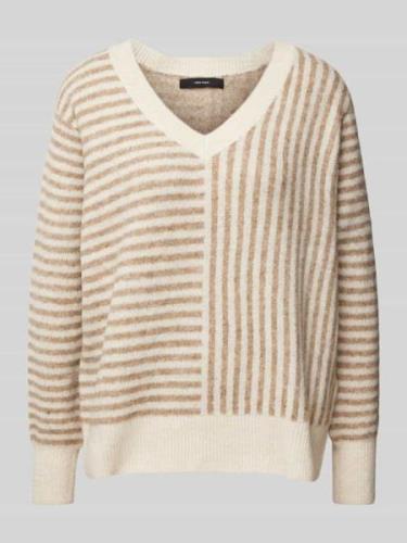 Comfort fit gebreide pullover met cross-stripe-motief, model 'URANUS'