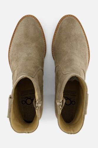 Aqa Enkellaarsjes taupe Suede