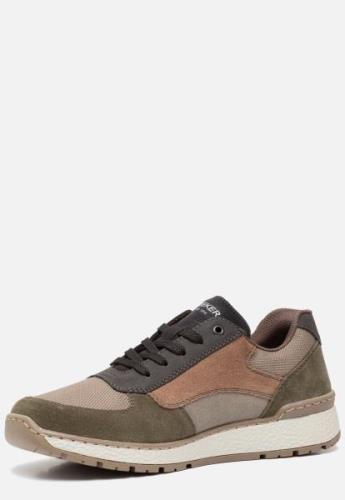 Rieker Sneakers taupe Textiel