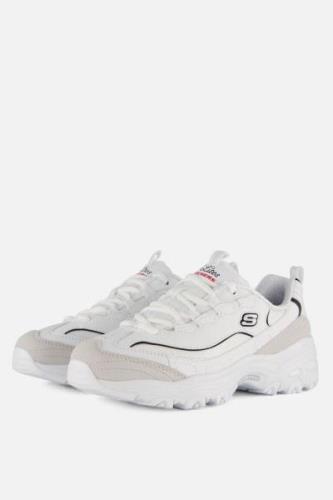 Skechers D'Lites Sneakers wit Suede