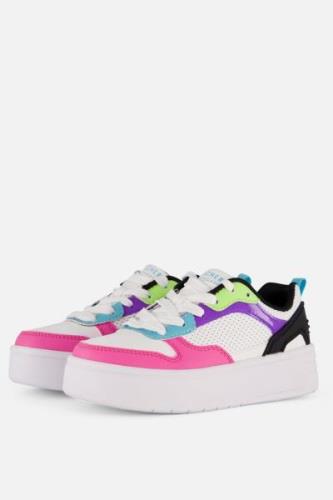 Skechers Court High Color Crush Sneakers wit