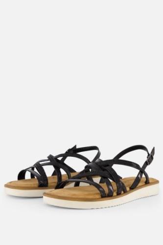 Tamaris Sandalen zwart Leer