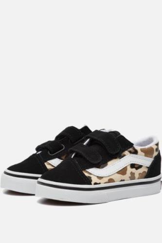 Vans Old Skool Leopard Glitter Sneakers zwart