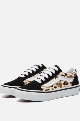 Vans Old Skool Leopard Glitter Sneakers zwart