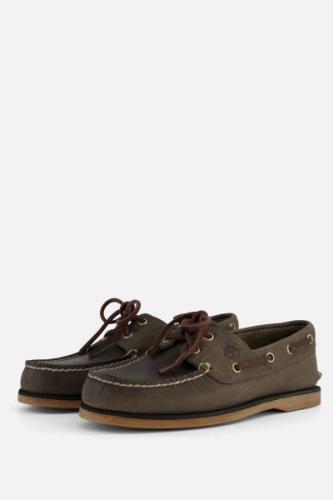 Timberland Classic Boat Instappers grijs Leer