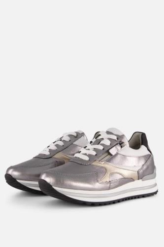 Gabor Sneakers zilver Leer