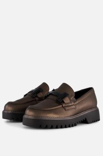 Gabor Loafers grijs Leer