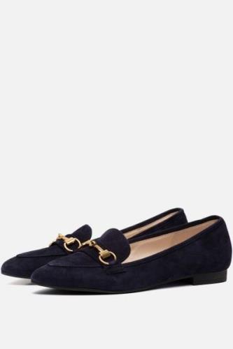 Gabor Instappers blauw Suede