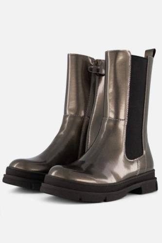 Muyters Chelsea boots zilver Leer