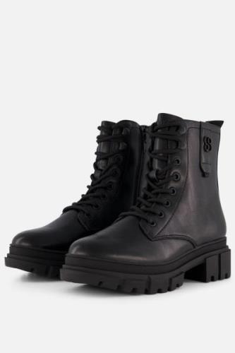 S.Oliver Vegan veterboots zwart