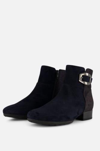 Gabor Enkellaarsjes blauw Suede