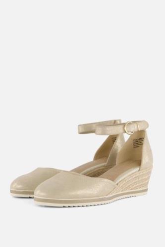 Tamaris Espadrilles goud Leer