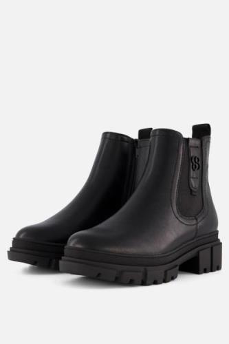 S.Oliver Chelsea boots zwart Synthetisch